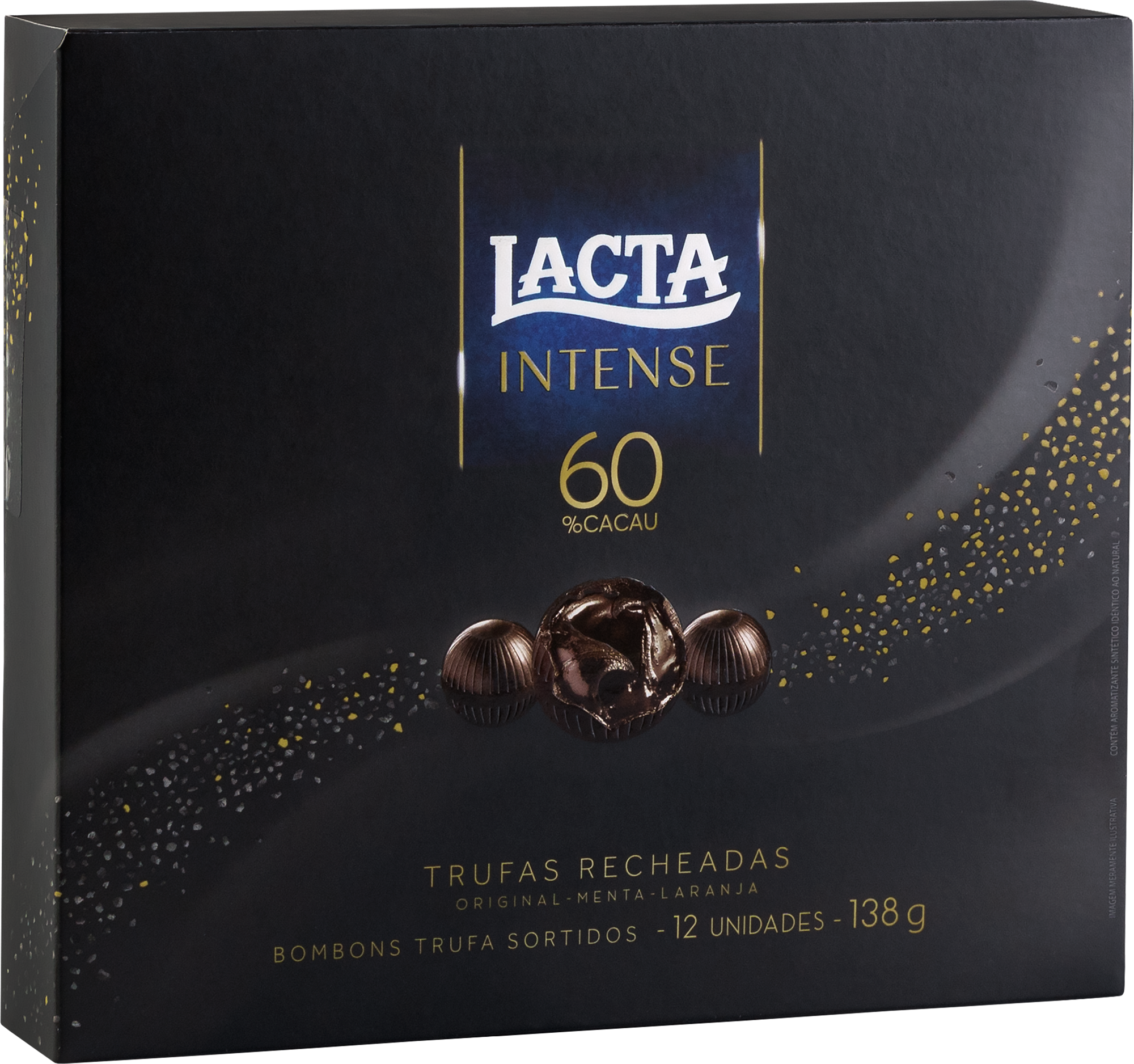 Trufas Lacta Intense 60% Cacau - 12 unidades