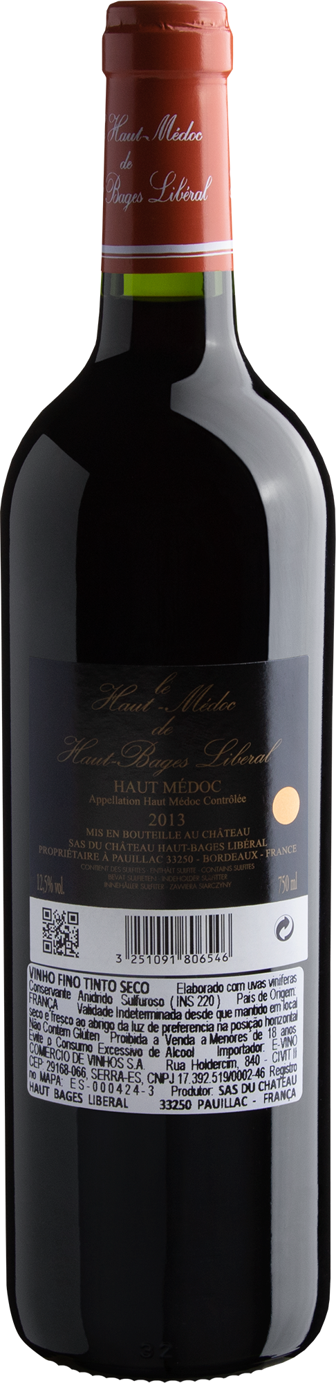 Le Haut-Médoc de Haut-Bages Libéral AOP 2013 2