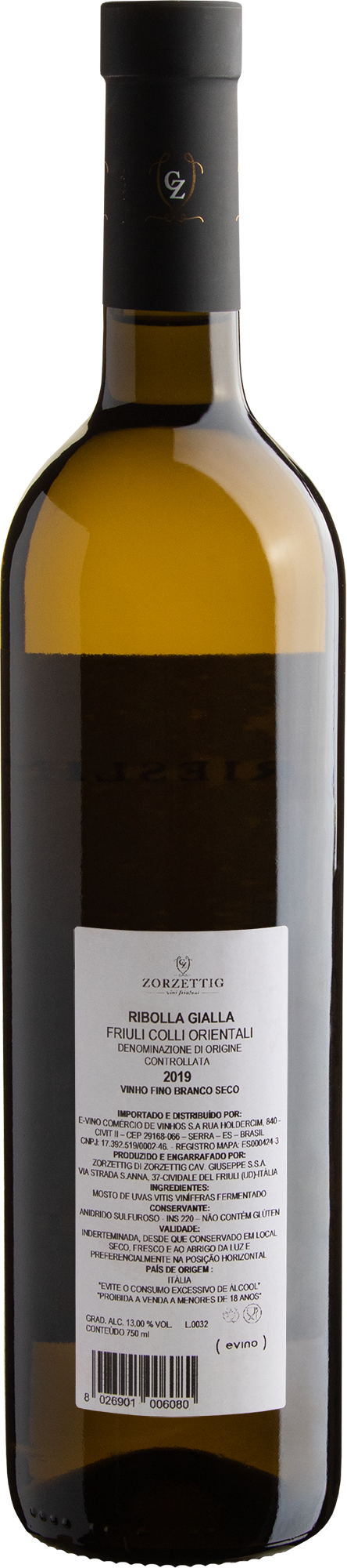 Zorzettig Ribolla Gialla Friuli Colli Orientali DOC 2019 2