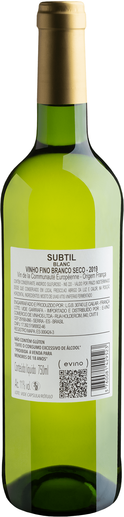 Subtil Blanc 2019 2