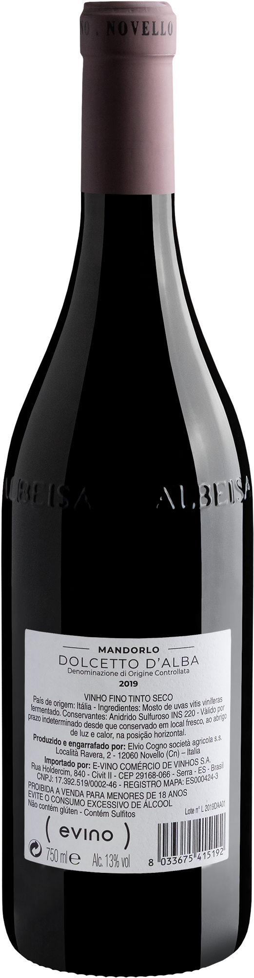 Elvio Cogno Mandorlo Dolcetto d'Alba DOC 2019 2
