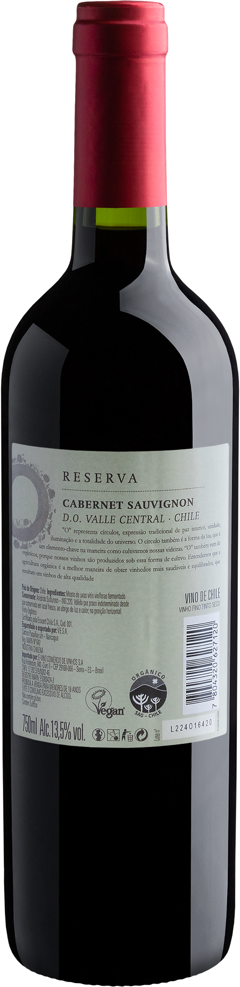 O Reserva Cabernet Sauvignon Central Valley D.O. 2019 2