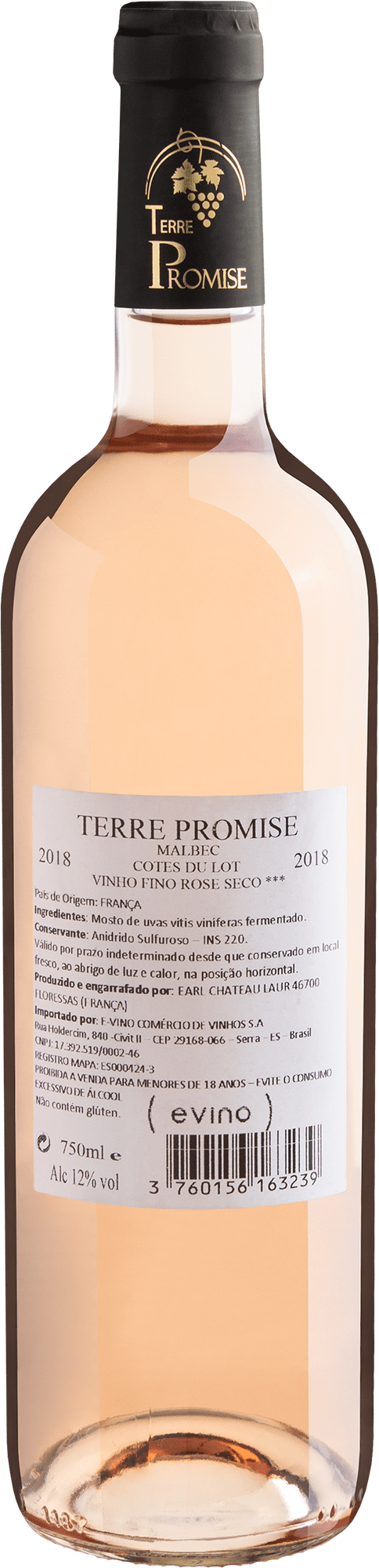 Terre Promise Malbec Rosé Côtes du Lot 2018 2