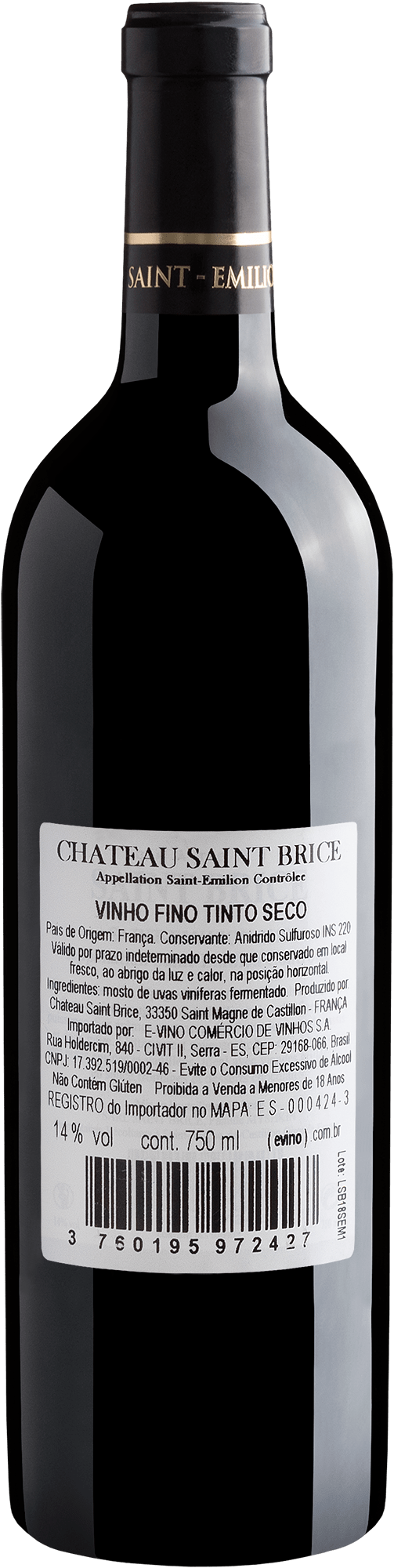 Château Saint Brice Saint-Émilion AOC 2018 2