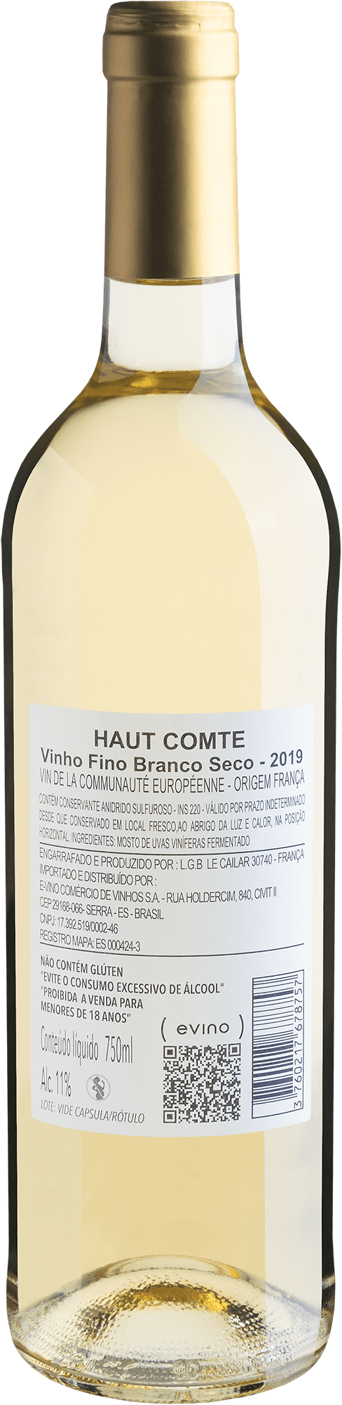 Haut Comte Blanc Qualité Premium 2019 2