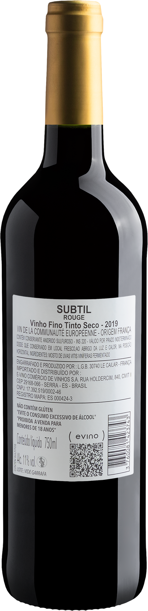 Subtil Rouge 2019 2
