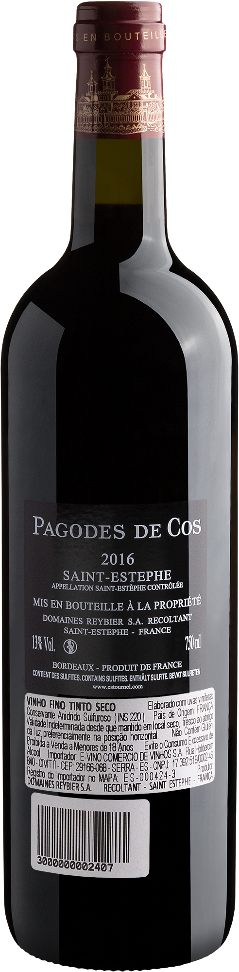 Pagodes de Cos Saint-Estephe AOC 2016 2