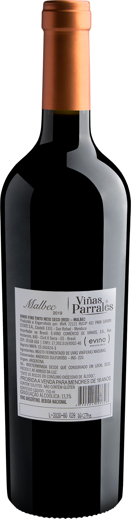 Viñas & Parrales Malbec 2019 2