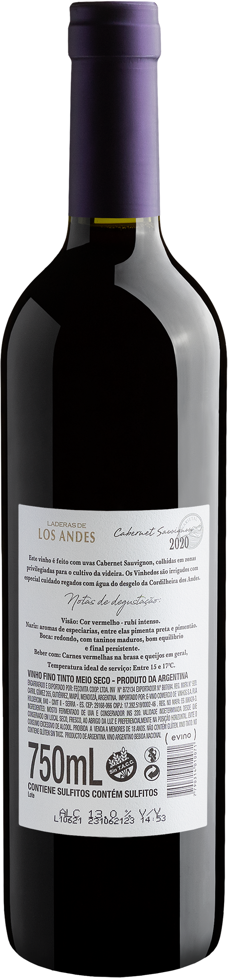 Laderas De Los Andes Cabernet Sauvignon 2020 2