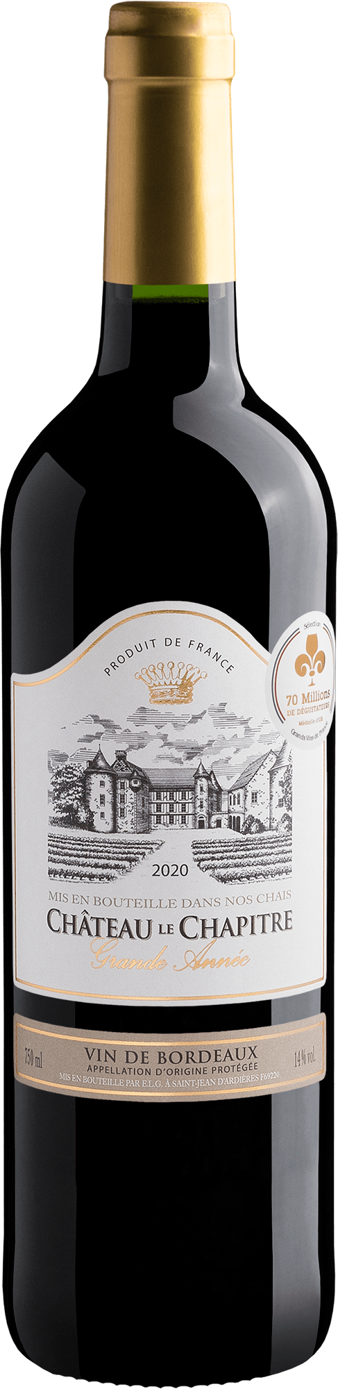 Château Le Chapitre Grande Année Bordeaux AOP 2020