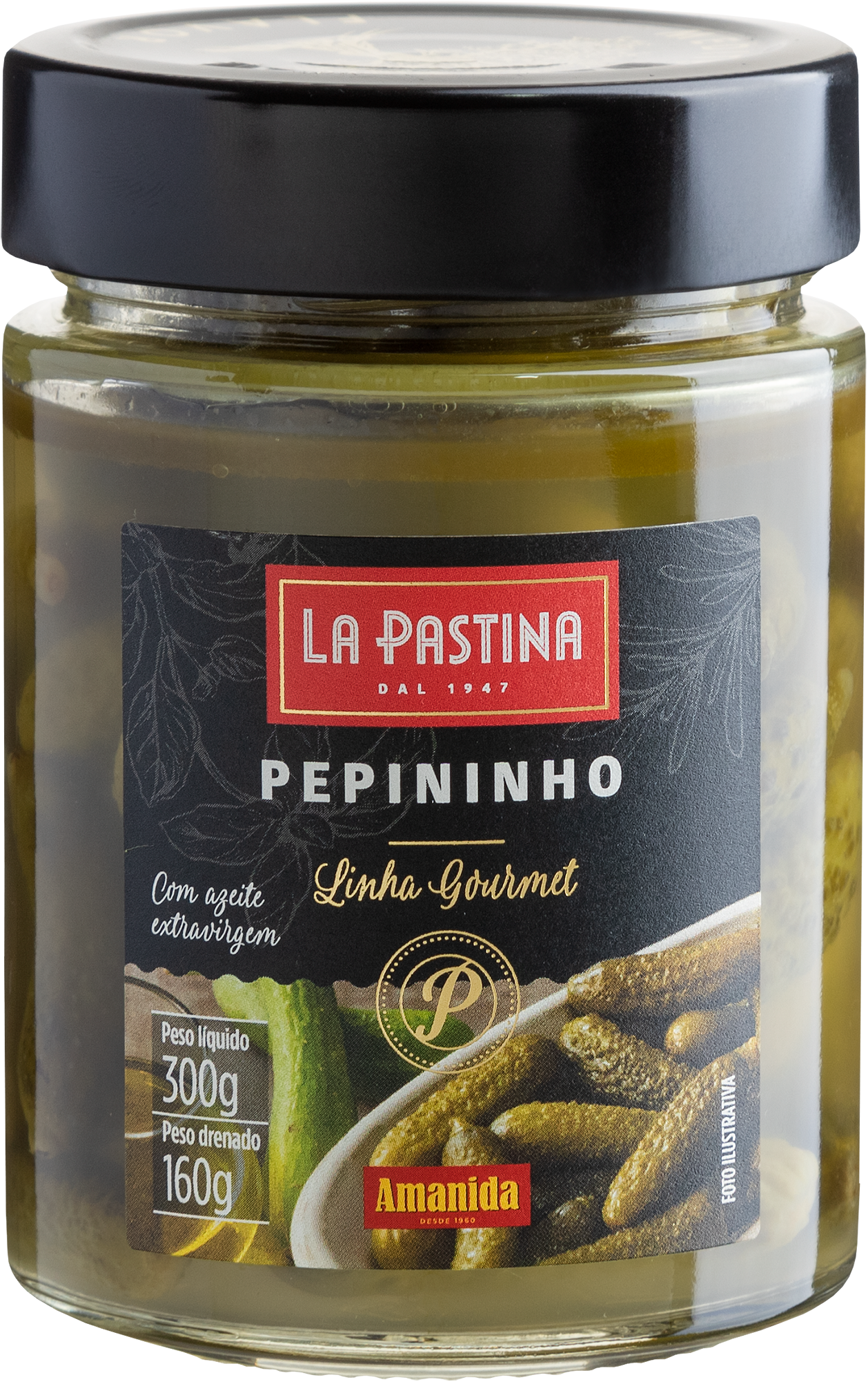 Pepininho Em Azeite Extravirgem La Pastina - 300g