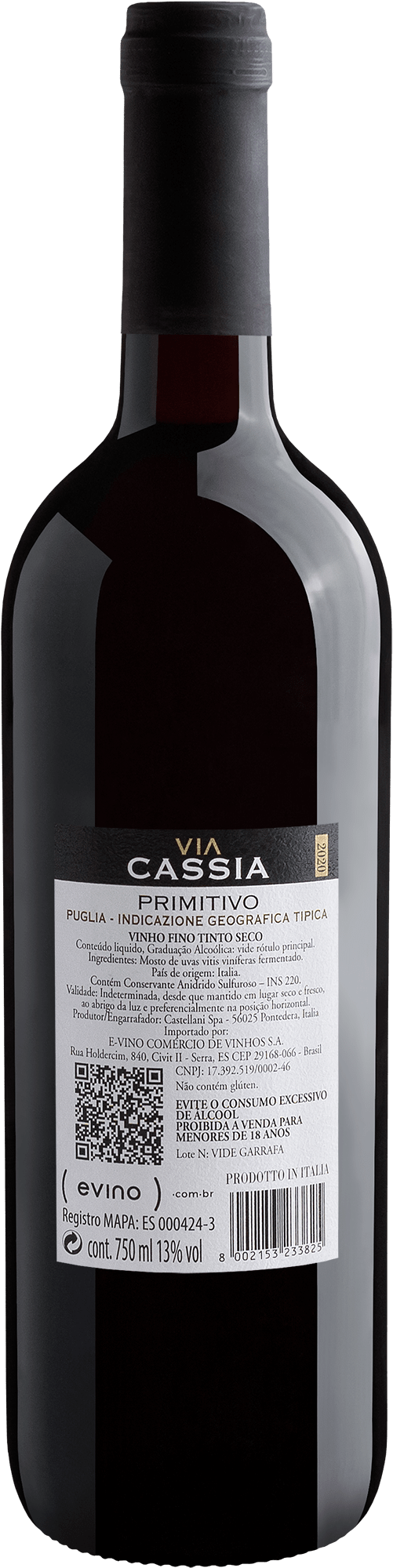 Via Cassia Primitivo Puglia IGT 2020 2