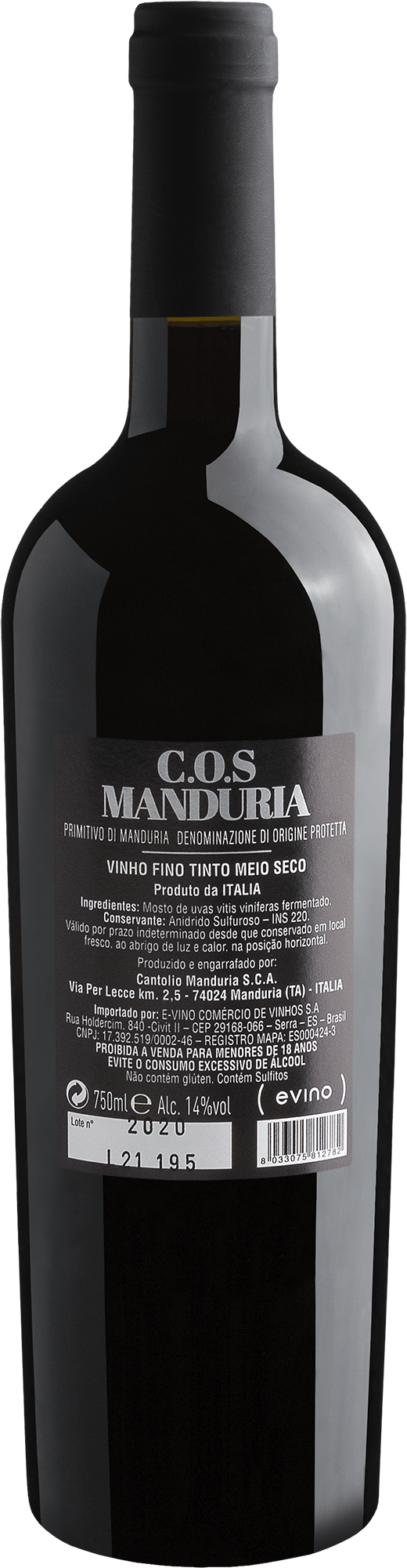 C.O.S 1960 Primitivo di Manduria DOP 2020 2