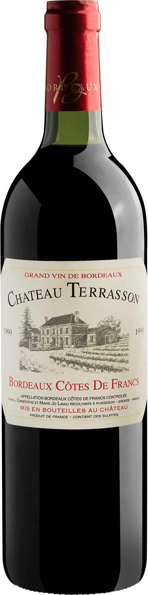 Chateau Terrasson Bordeaux Côtes de Francs AOC 1999