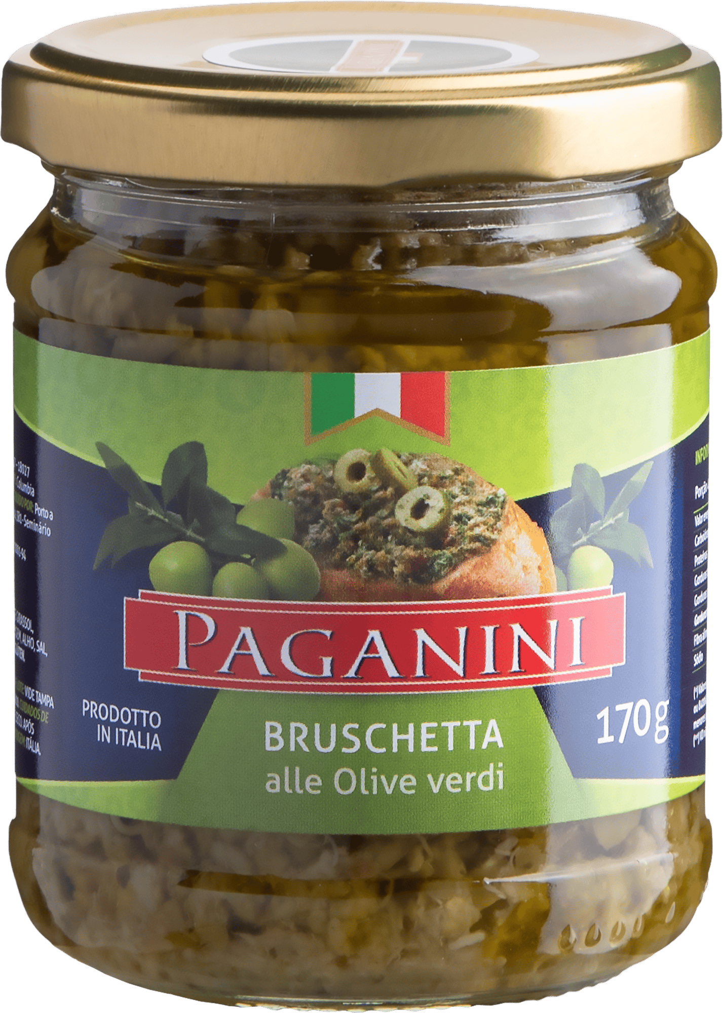 Bruschetta alle Olive Verdi Paganini - 170g