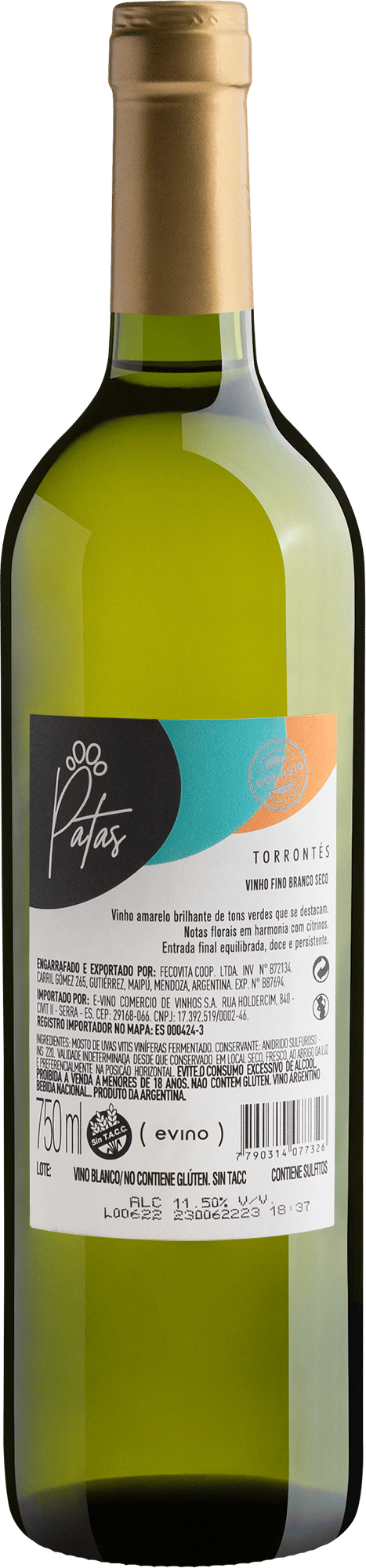 Patas Torrontés | Compre e doe R$10 2