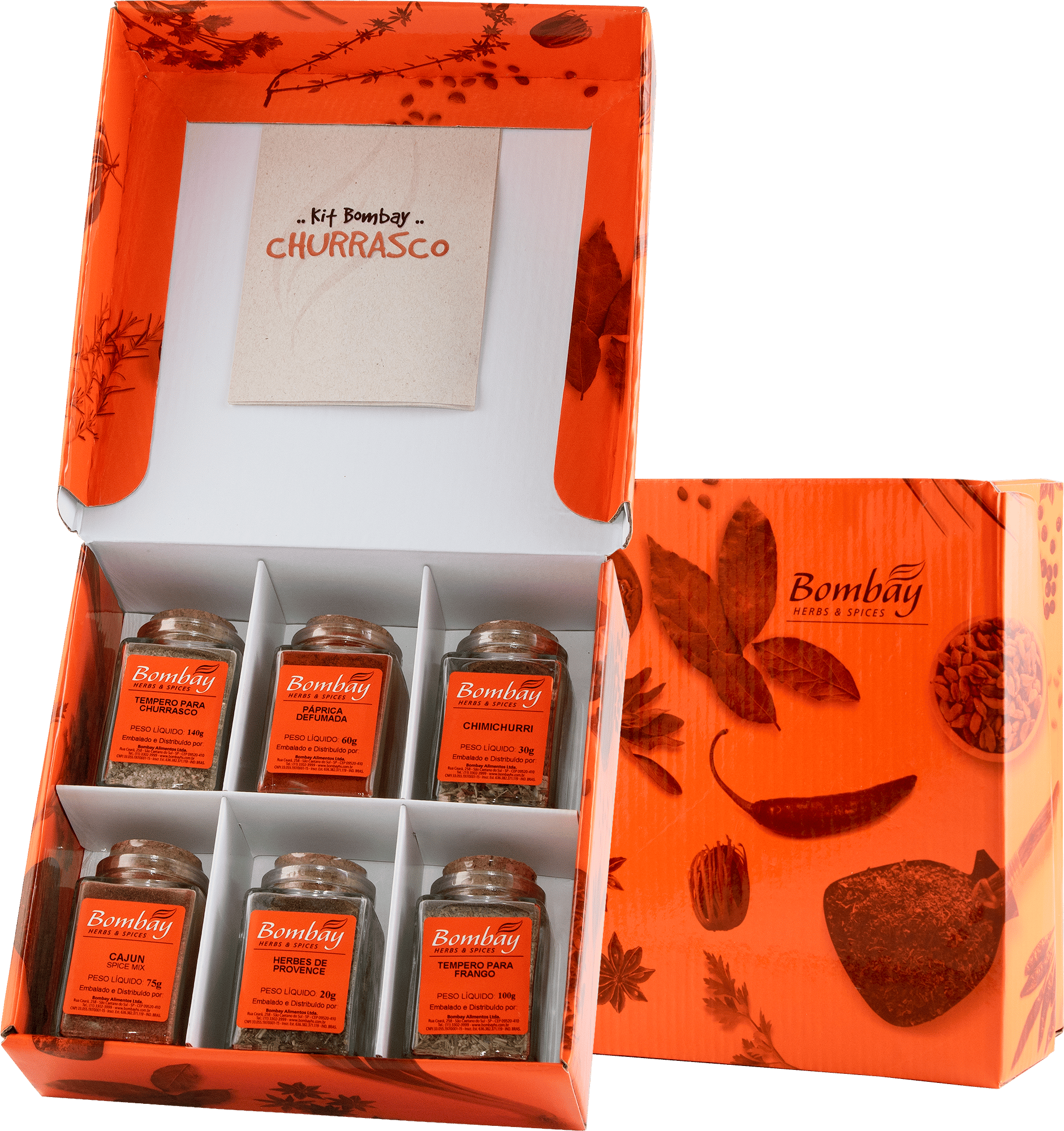 Kit Temperos para Churrasco Bombay Herbs & Spices - 420g