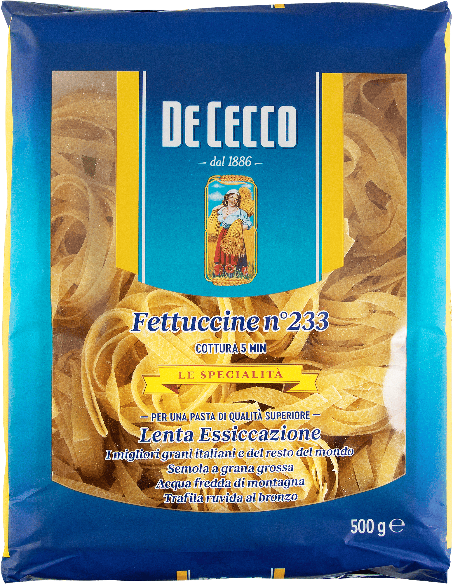 Fettuccine nº233 Massa de Sêmola De Cecco - 500g