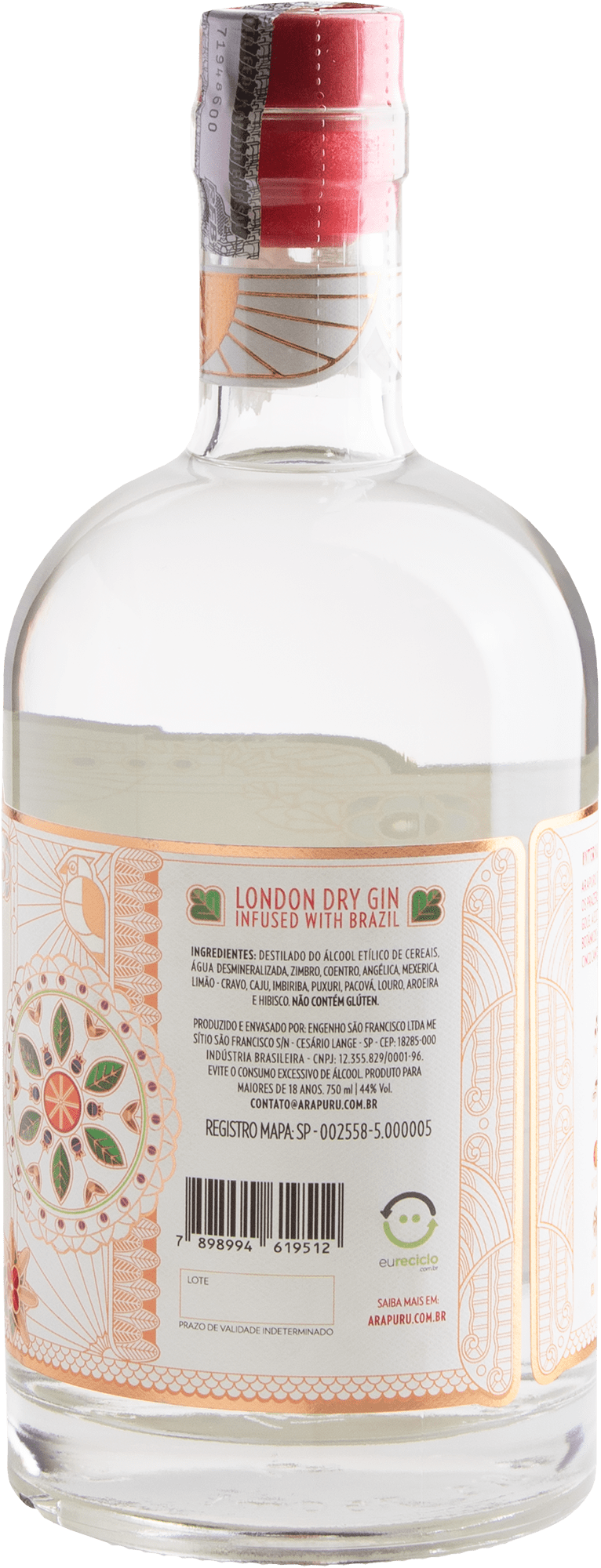 Arapuru London Dry Gin - 750mL 2