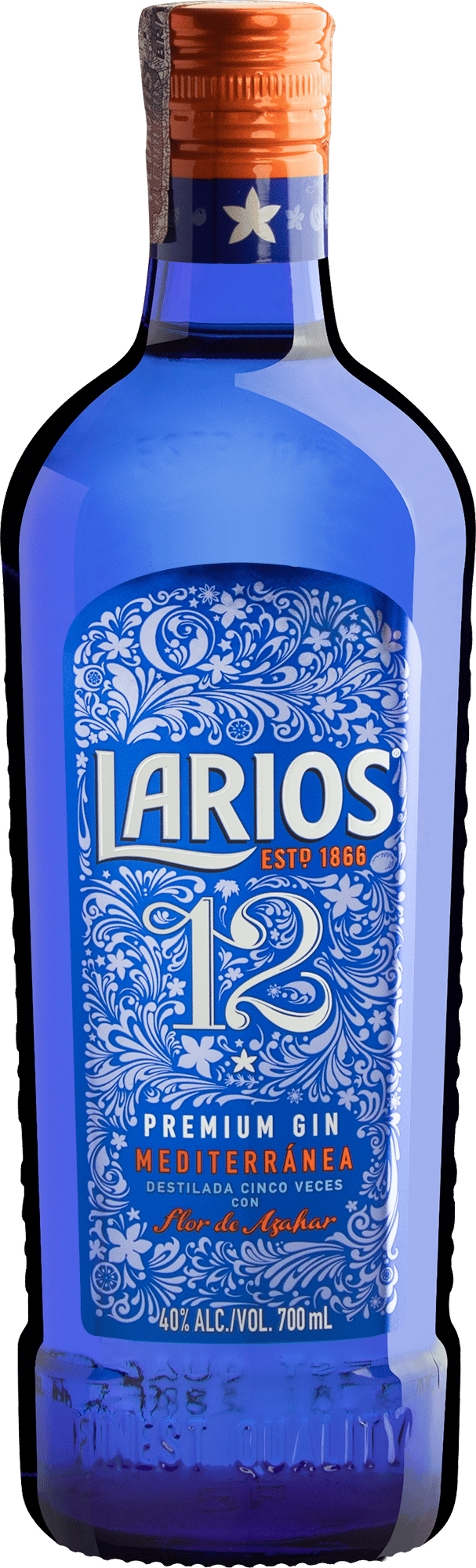 Larios 12 Premium Gin Mediterránea - 700 mL