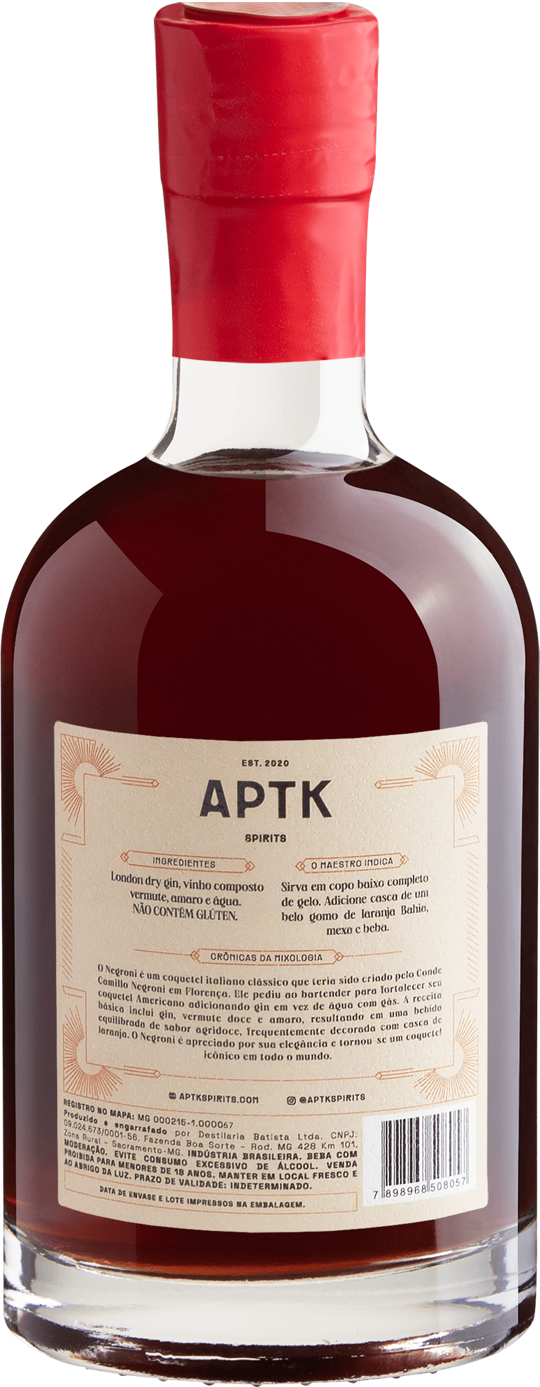 Negroni Classico Bottled Cocktail - 375 mL 2