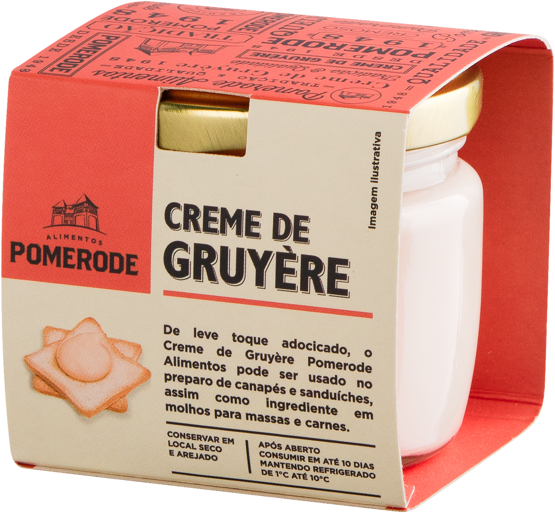 Creme de Queijo Tipo Gruyère Pomerode - 100g 2