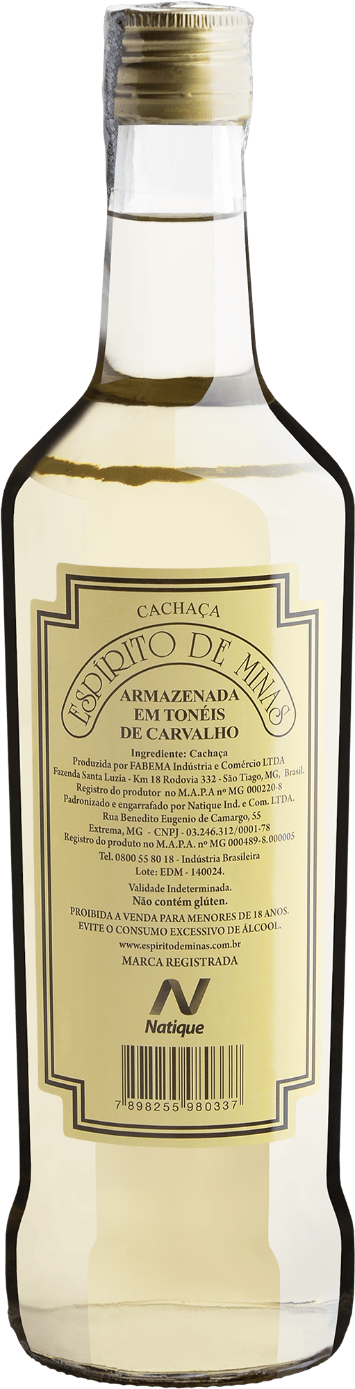 Cachaça Espírito de Minas - 700mL 2