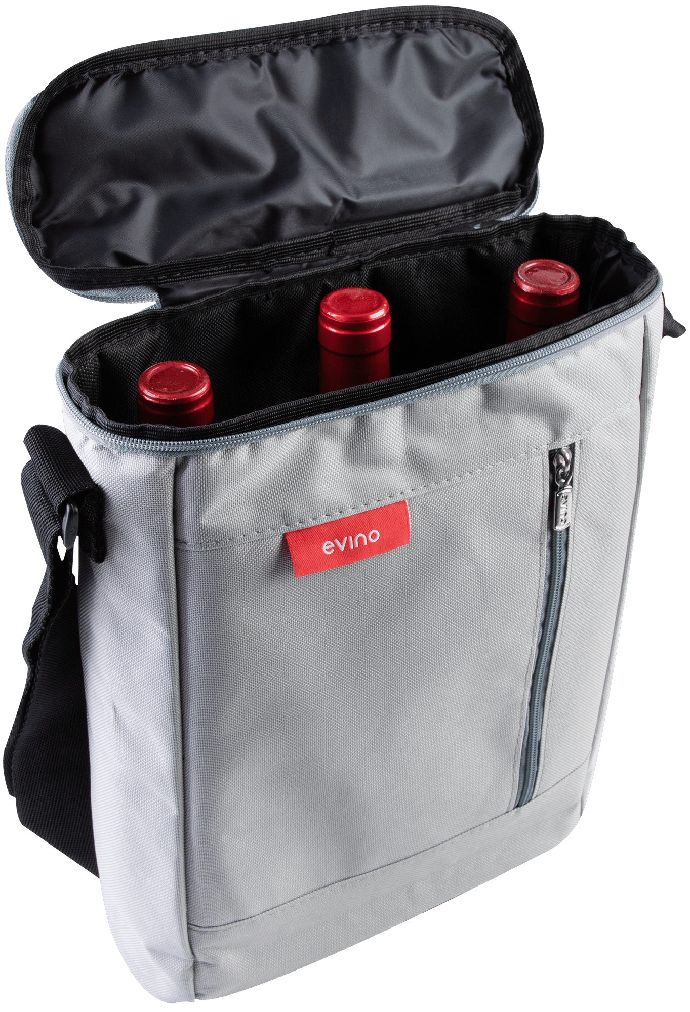 Bolsa Exclusiva Evino Cinza para 3 garrafas 2