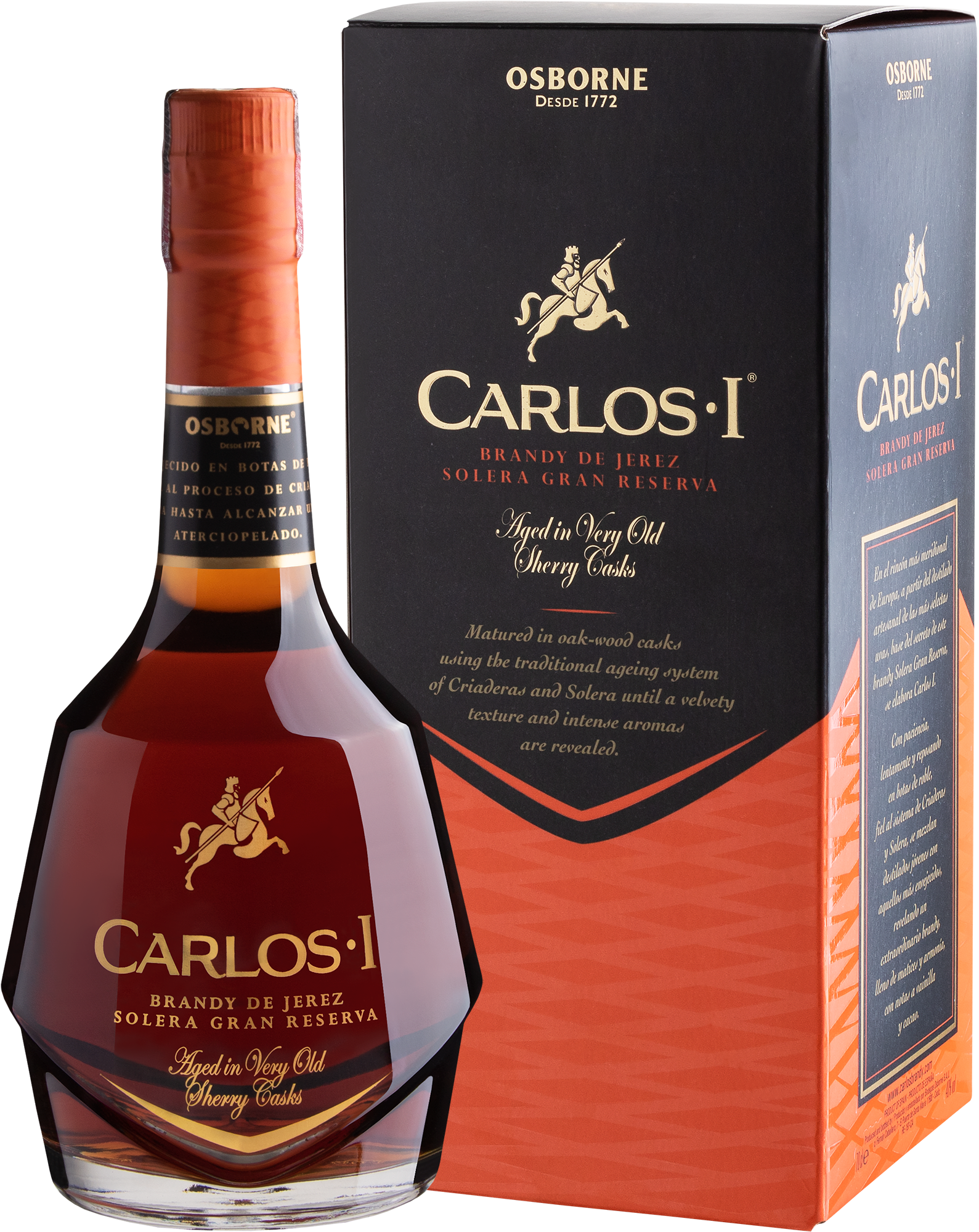 Carlos I Brandy de Jerez Solera Gran Reserva - 700mL