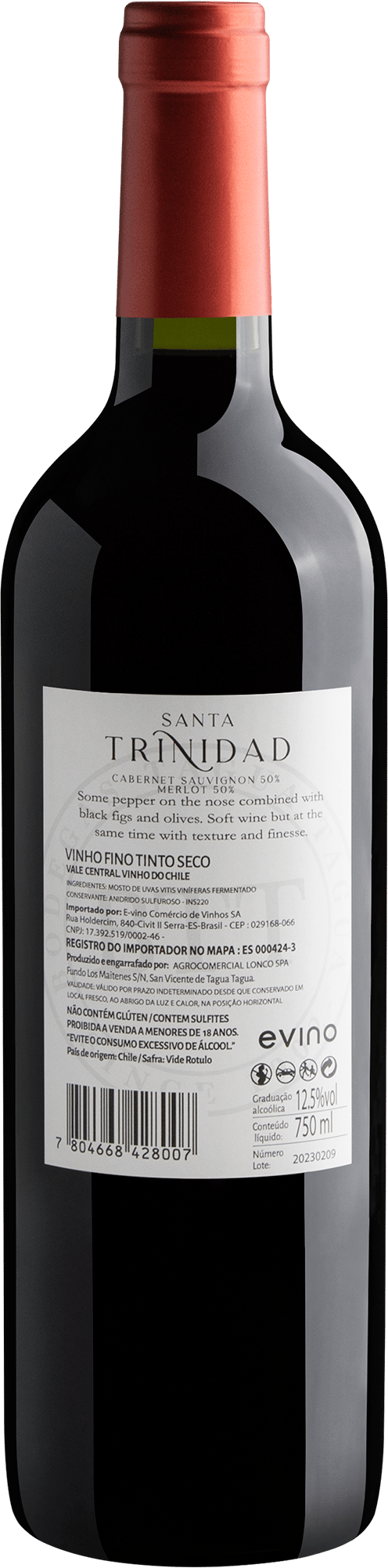 Santa Trinidad Cabernet Sauvignon-Merlot Valle Central D.O. 2