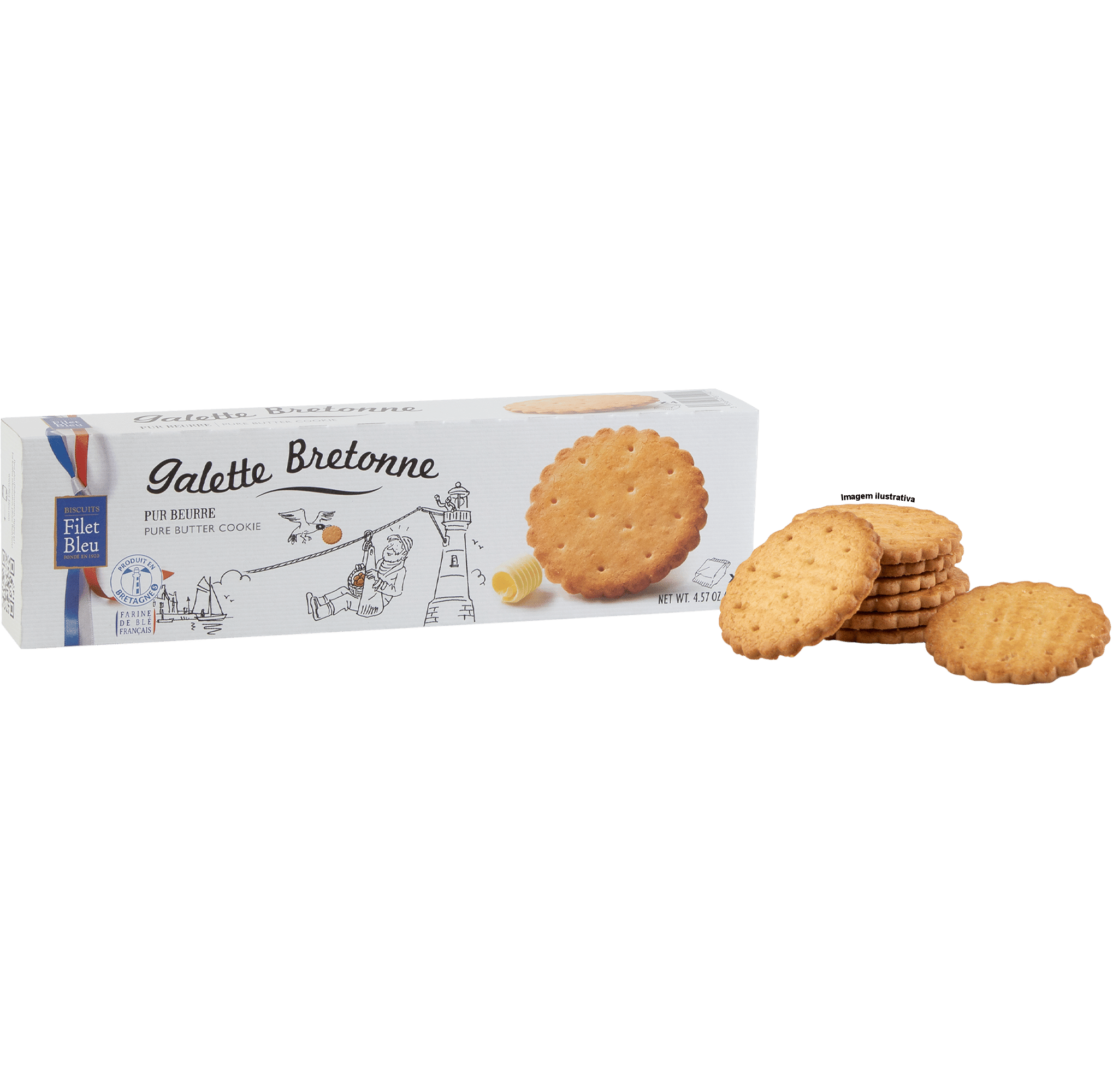 Galette Bretonne Pur Beurre Filet Bleu - 130g