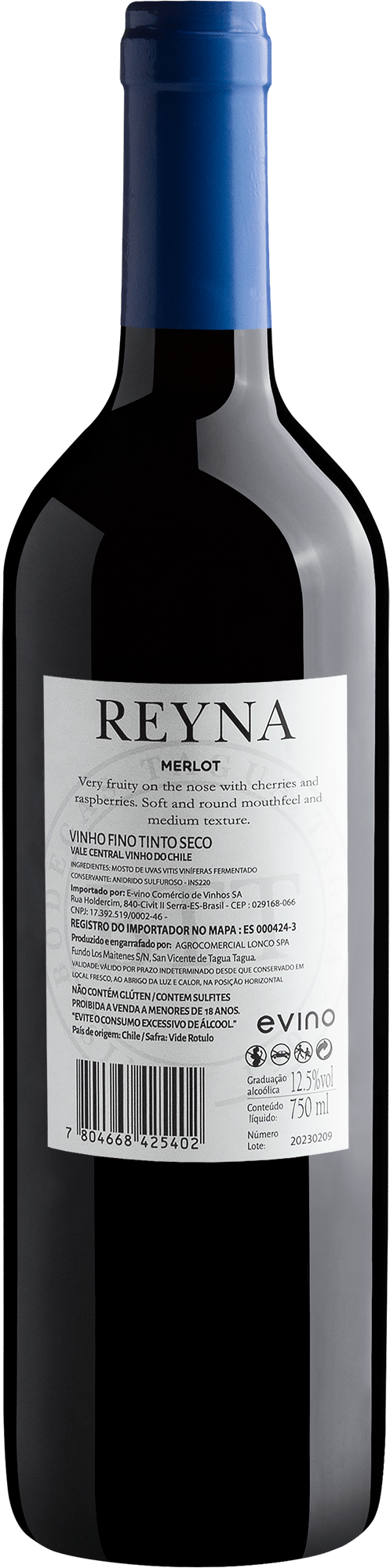 Reyna Merlot Central Valley D.O. 2