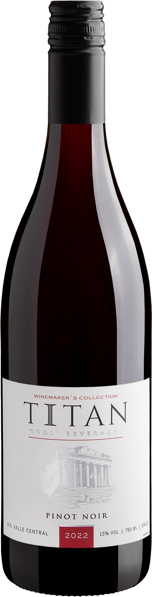 Titan God's Beverages Winemaker’s Collection Pinot Noir Valle Central D.O. 2022