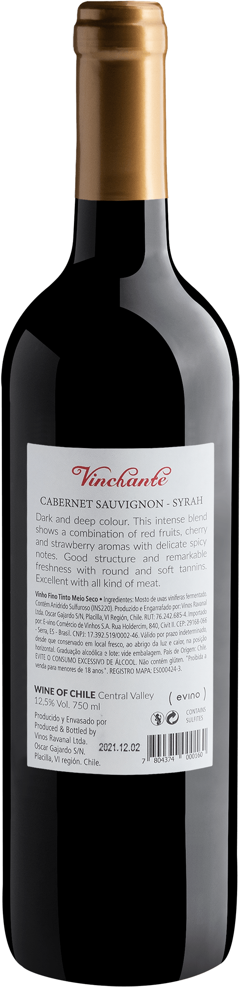 Vinchante Vin 266 Cabernet Sauvignon-Syrah 2020 2