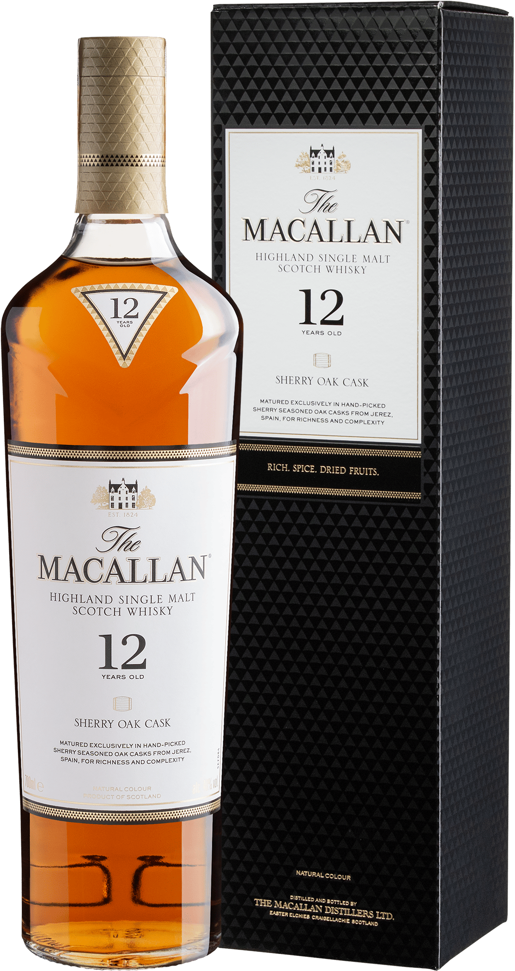 Whisky Macallan Sherry Oak 12 anos Single Malt - 700mL