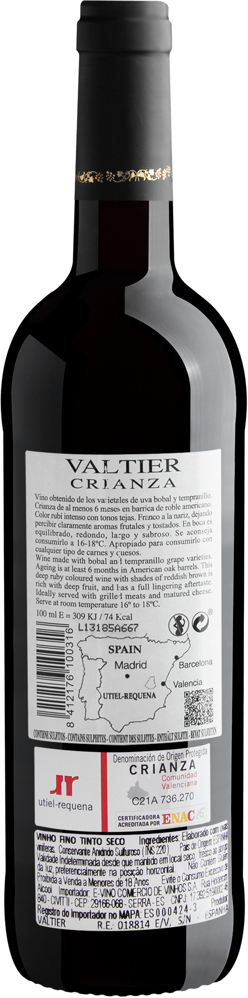 Valtier Crianza Utiel-Requena DOP 2