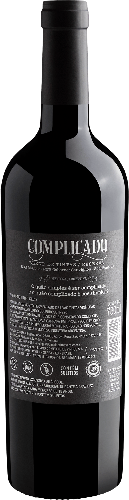 Complicado Blend de Tintas Reserva 2019 2