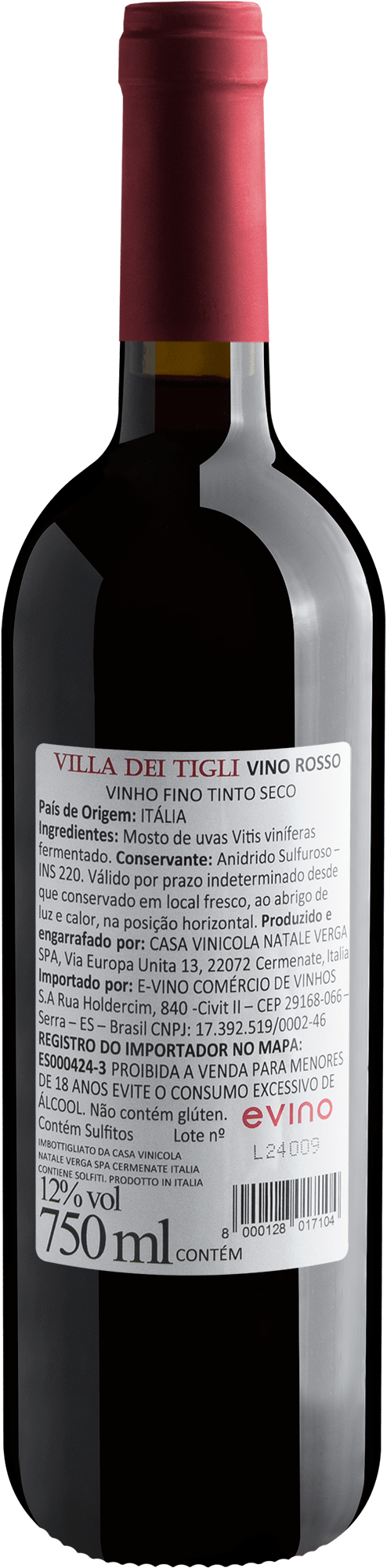 Villa dei Tigli Vino Rosso 2