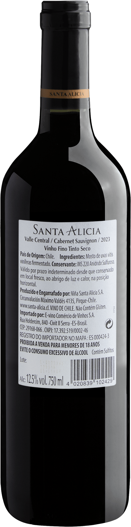 Santa Alicia Cabernet Sauvignon Valle Central 2