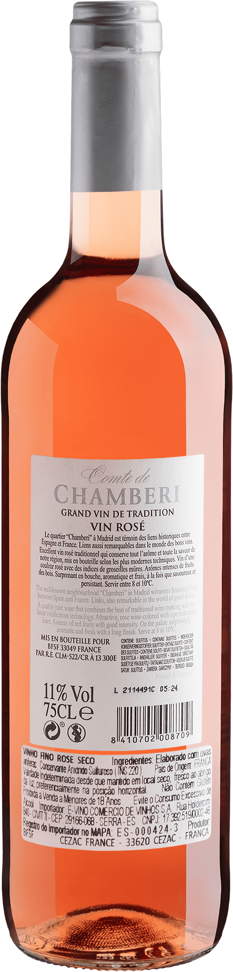 Comte de Chamberi Gran Vin de Tradition Rosé  2