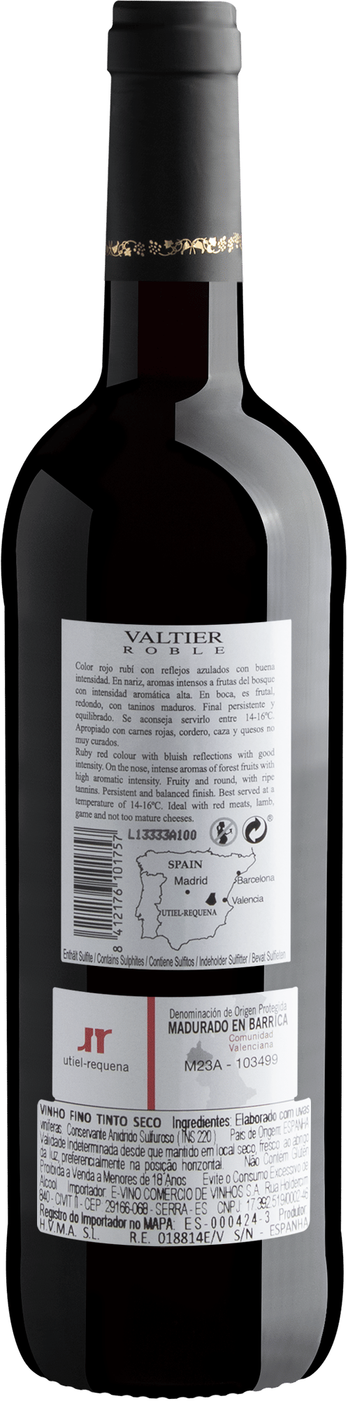 Valtier Roble Utiel-Requena DOP 2