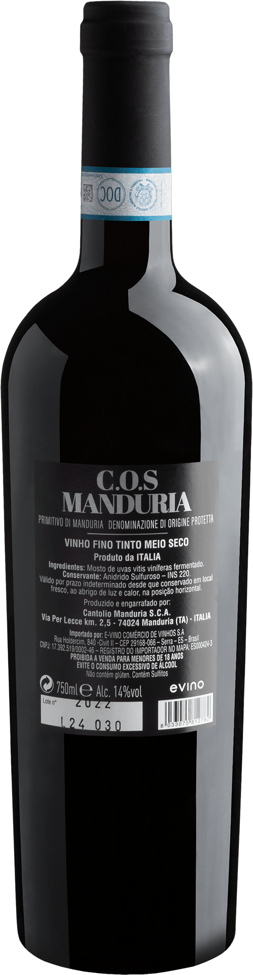 C.O.S 1960 Primitivo di Manduria DOP 2022 2