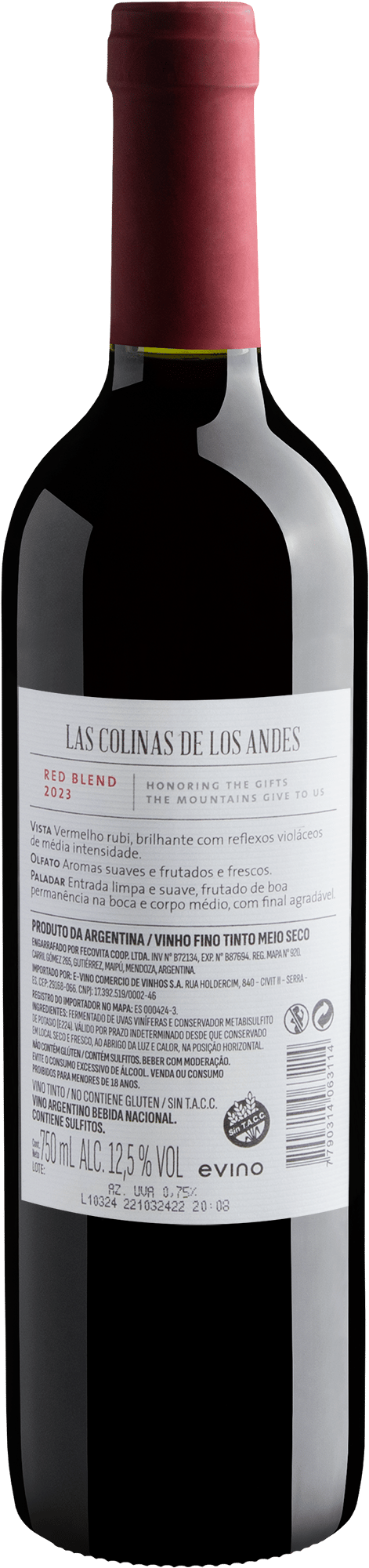 Las Colinas De Los Andes Red Blend 2023 2