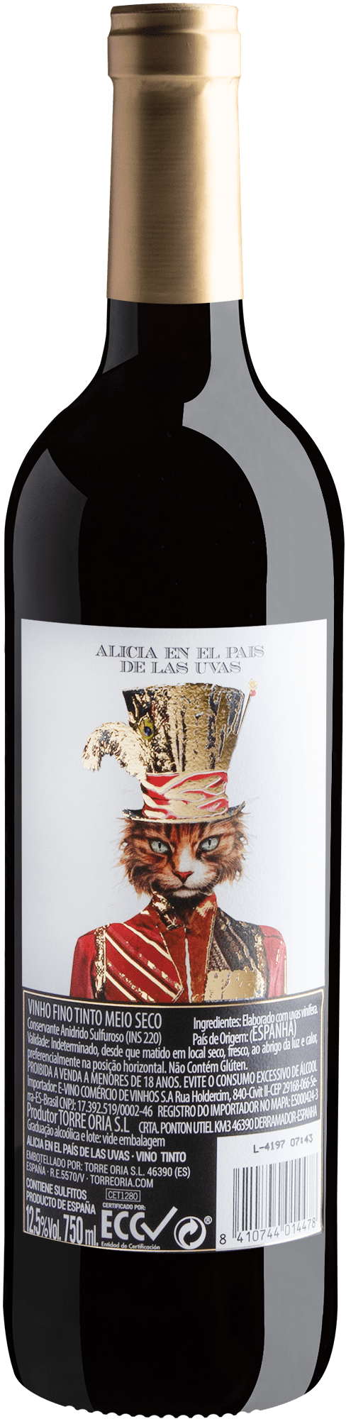 Alicia en el Pais de Las Uvas Tempranillo Syrah Red Blend 2