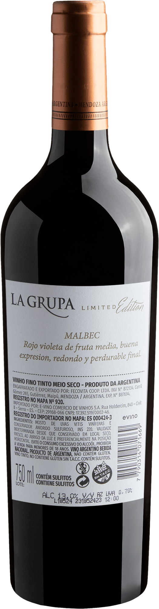La Grupa Limited Edition Malbec 2