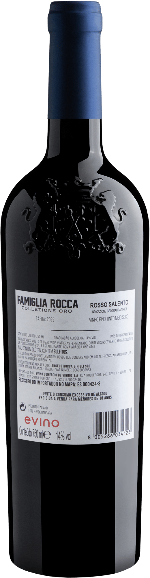Famiglia Rocca Collezione Oro Cuvée Barrel Aged Rosso Salento IGT 2022  2