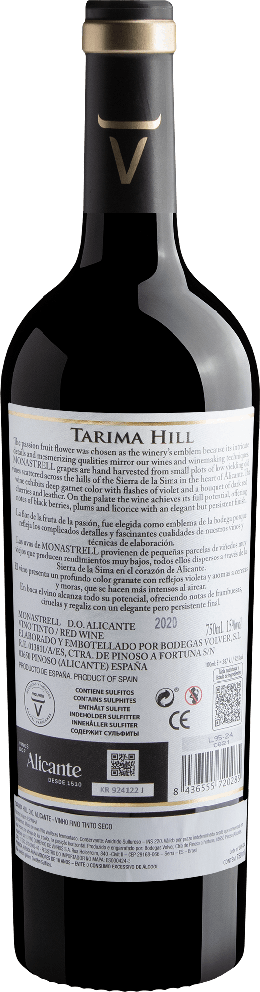 Tarima Hill Old Vines Monastrell Alicante D.O. 2020 Tinto 2