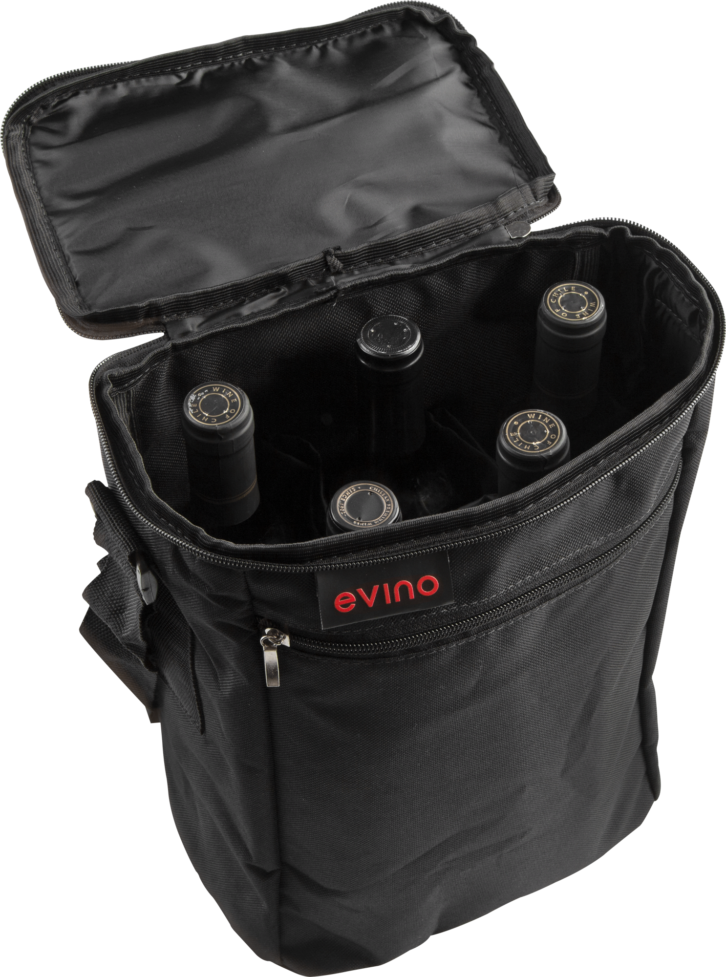 Bolsa Exclusiva Evino Preta para 5 garrafas 2