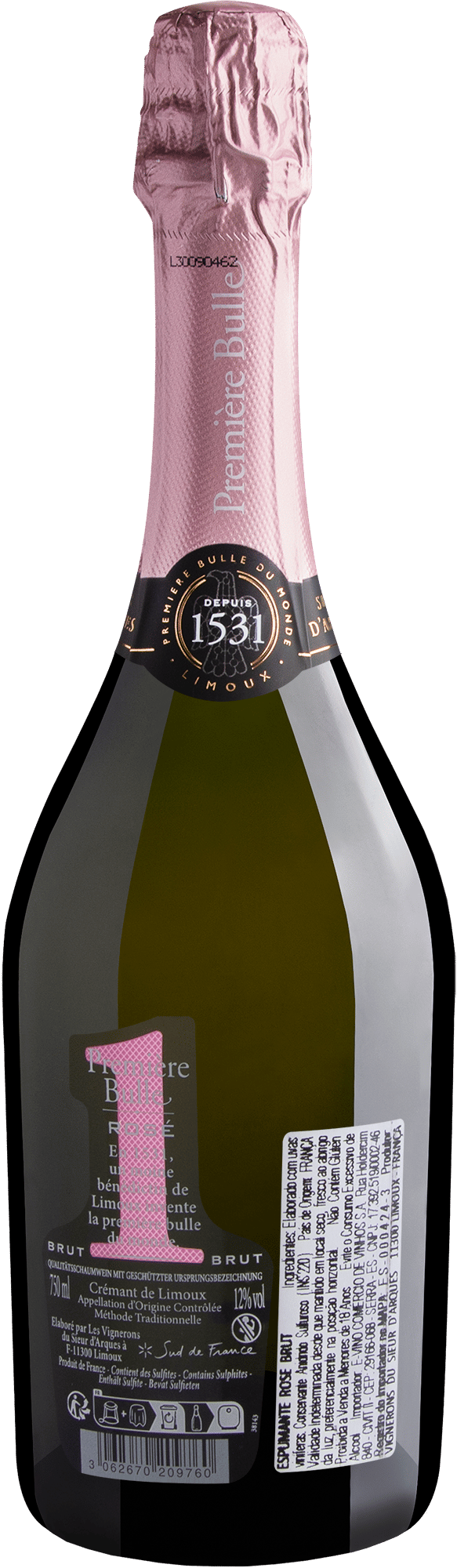 Première Bulle Rosé Crémant de Limoux AOC Brut 2