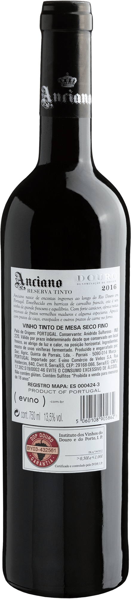 Anciano Reserva Douro DOC 2016 2